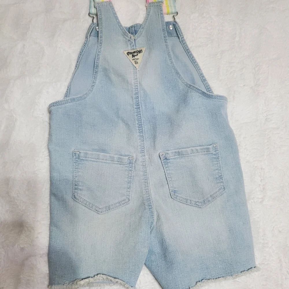 Oshkosh overalls 4t Nwot Heart Pocket Pastel Rainbow Details